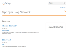 Tablet Screenshot of blogs.springer.com