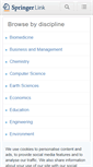 Mobile Screenshot of link.springer.com
