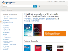 Tablet Screenshot of link.springer.com